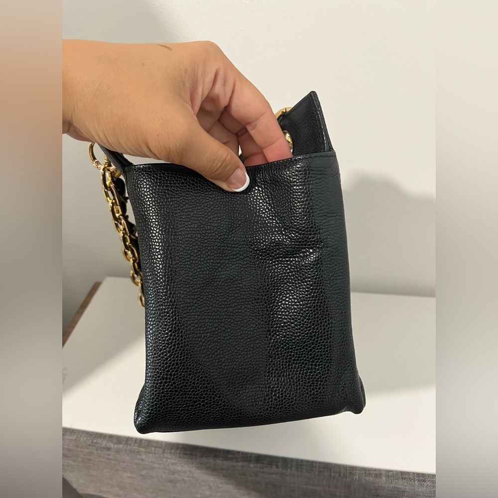 Sold CHANEL Black Quilted Petite Timeless Tote with gold hardware - Picture 7 of 7